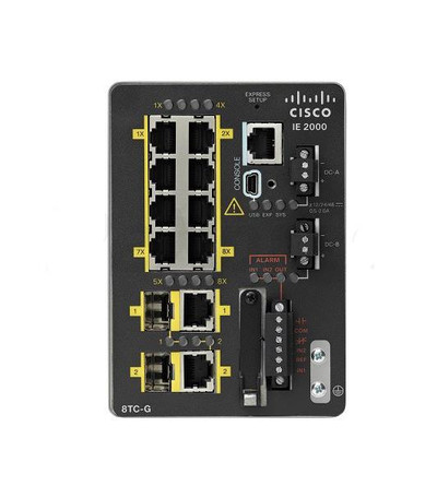 Cisco IE-2000-8TC-G-L-RF Industrial Ethernet Switch 8 Port 10/100 2 SFP Lite - Compatible with Industrial Applications