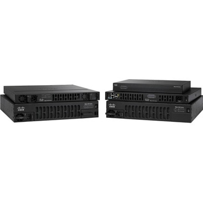 ISR4331/K9= - Cisco 4000 Router 100Mbps-300Mbps System Throughput 3 Wan/Lan Ports 2 Sfp Ports Multi-Core Cpu 1 Service