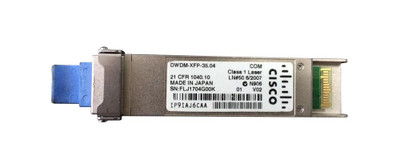 DWDM-XFP-35.04-RF - Cisco 10Gbps 10Gbase-Dwdm Single-Mode Fiber 80Km 1535.04Nm Duplex Lc Connector Xfp Transceiver