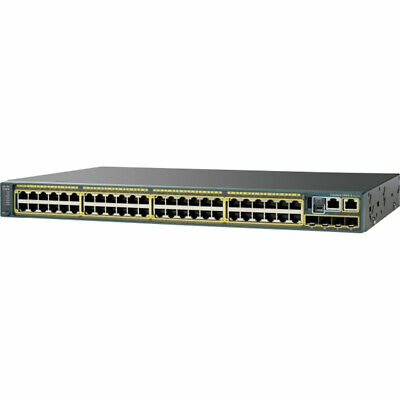WS-C2960S-F48TS-S - Cisco 48-Port Fast Ethernet 2 SFP Layer2 Switch