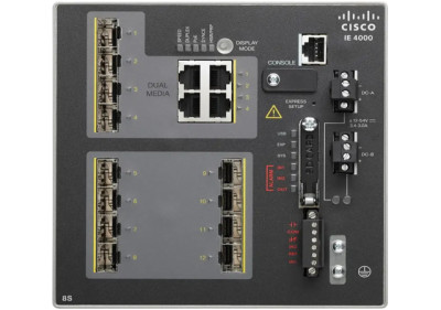 IE-4000-8S4G-E - Cisco IE-4000 4-Port Fast Ethernet 4-Gigabit Layer 3 Switch