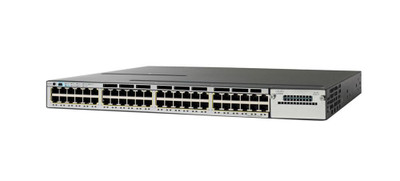 Cisco Catalyst C3850-48F Switch Layer 3 with 48 Ethernet PoE+ Ports, IP Base, Managed, Stackable - WS-C3850-48F-S=