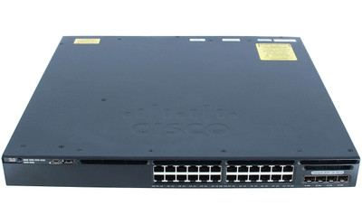 Cisco Catalyst 3650 Series 24-Port Switch 10/100/1000Base-T - Wall Mountable - Compatible with WS-C3650-24PWS-S