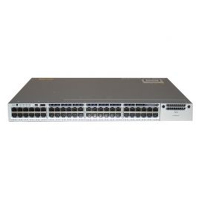 WS-C3850-48T-L - Cisco Catalyst 3850 48-Ports 10/100/1000Base-T RJ-45 Manageable Layer2 Rack-mountable 1U and Desktop Stackable Switch