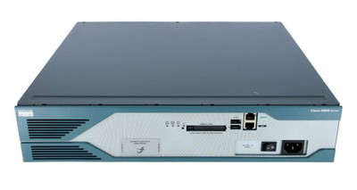 Cisco 2821 VSEC Bundle with PVDM2-32, FL-CCME-50, Adv IP Serv 128F/512D - Mounted in a server rack