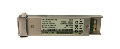 DWDM-XFP-51.72= - Cisco 10Gb DWDM Single-Mode 80Km 1551.72nm XFP Transceiver