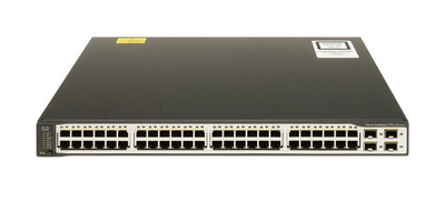 Cisco Catalyst Switch 3750V2 48 10/100 + 4 Sfp Enhanced Image - Wall-mounted network switch for high-speed data transfer