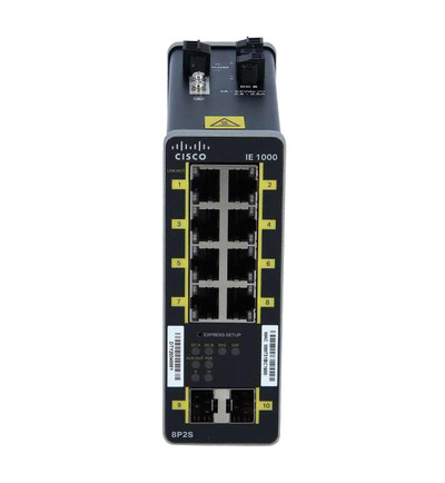 IE-1000-8P2S-LM= - Cisco Ie-1000 Gui Based L2 Poe Switch 2 Ge Sfp 8 Fe Copper Ports