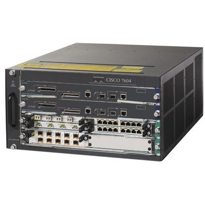 Cisco 7604 Router Chassis with 4 Ports and 4 Slots, Rack-mountable - Compatible with Server Racks