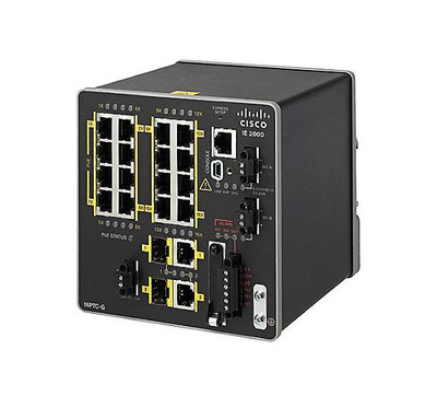 IE-2000-16PTC-G-E= - Cisco 16-Port Fast Ethernet PoE+ Switch