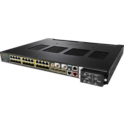 Cisco IE5000 16x1G SFP and 12x10/100/1000 LAN Base switch for industrial networking applications.