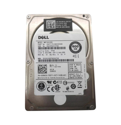 05H9C6 - Dell 600GB 10K RPM SAS 6Gb/s 2.5" HDD