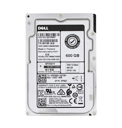 Dell 600GB 15K SAS 12.0 Gbps 2.5 HDD 128MB Cache for ProLiant DL360p Gen8 Servers
