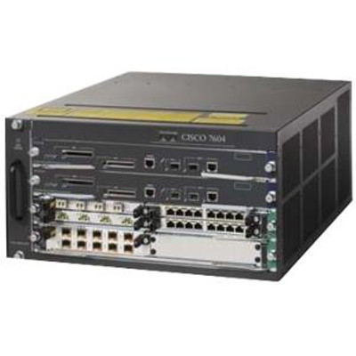 Cisco 7604 Red System Chassis 4-Slot 2Rsp720-3C-10Ge 2Ps - Compatible with 7604-RSP7C-10G-R= - Network Hardware