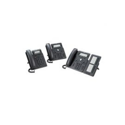 Cisco 6861 Phone with NA Power Adapter for MPP Systems - Compatible with ProLiant DL360p Gen8 servers
