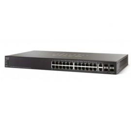 Cisco SG500-28MPP-RF 28-Port Gigabit Max Poe+ Stackable Managed Switch for Networking Servers