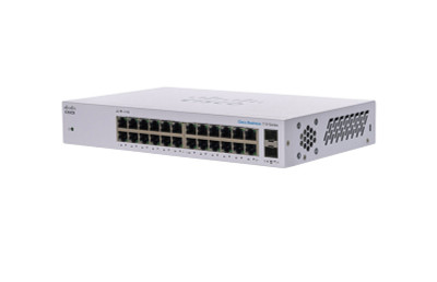 CBS110-24PP= - Cisco Business 110 Unmanaged Switch 24 10/100/1000 Ports (12 Support Poe With 100W Power Budget) 2 Gigabit Sfp (Combo With 2 10/100/1000 Ports)