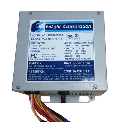 Enlight 200W Power Supply for B848Z B405Z server, compatible with ProLiant DL360p Gen8 servers
