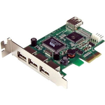 PEXUSB4DP - StarTech 4-Port USB 2.0 PCIe Low Profile Adapter
