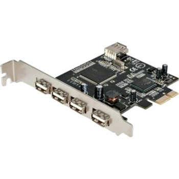 StarTech 5-Port USB 2.0 PCI Express Adapter Card for PEX400USB2 - Compatible with Desktop Computers