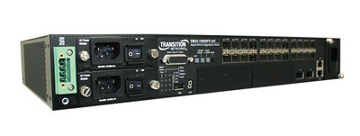 Transition Networks 24-Port Managed Switch with 24 1000Base-X SFP Ports, 2 10G XFP Ports, and 2 Expansion Slots