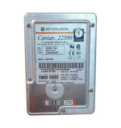 AC22500-23LA - Western Digital 2.5GB 5400RPM EIDE 3.5" HDD