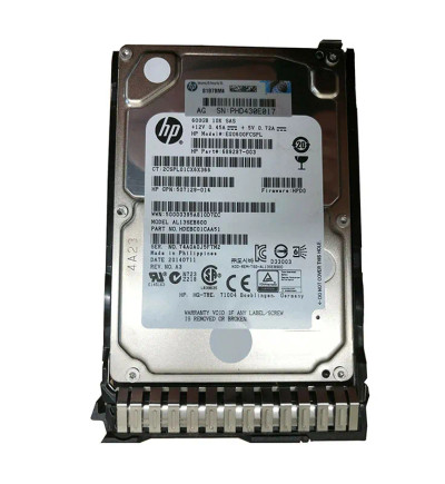 689287-003 - HP 600GB 10K RPM SAS 6Gb/s 2.5" HDD