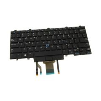 D19TR - Dell 82 Keys US Qwerty Backlit keyboard for Latitude 12 7275 / E5270 / E7270 / XPS 9250