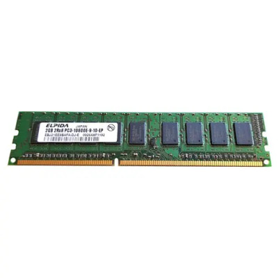 EBJ21EE8BAFA-DJ-E - Elpida 2GB DDR3-1333MHz PC3-10600 ECC Unbuffered CL9 240-Pin DIMM Dual Rank Memory Module