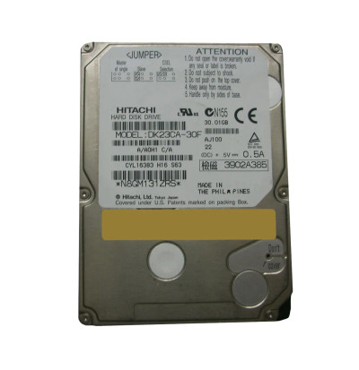 DK23CA-30F - Hitachi 30GB 4200RPM IDE 2.5" HDD