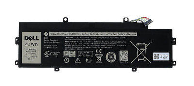 Dell 3-Cell 3800mAh 43Wh 11.1V Li-Ion battery for Chromebook 11 3120, compatible with Dell Chromebook 11 3120