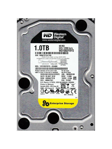 WD1002FBYS-02A6B0 - Western Digital 1TB 7200RPM SATA 3.5-Inch HDD