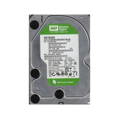 Western Digital Caviar Green 1TB 5400RPM SATA 3Gb/s 32MB Cache Hard Drive for RoHS Compliance - 3.5-Inch