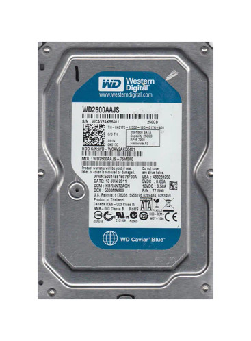 WD2500AAJS-75M0A0 - Western Digital 250GB 7200RPM SATA 3.5-Inch HDD