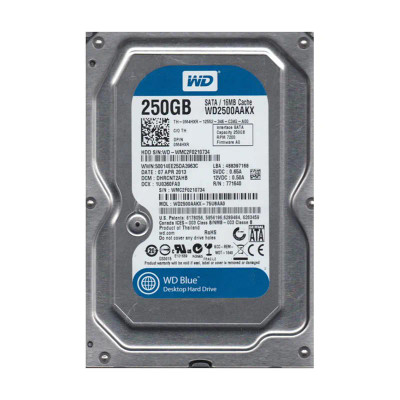 Western Digital 250GB 7200RPM SATA 6.0 Gbps 3.5 Hard Drive - Caviar Series - Compatible with Desktop Computers
