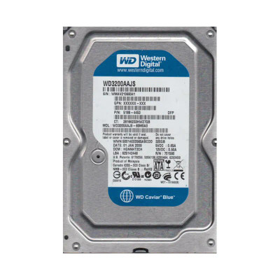WD3200AAJS-65M0A0 - Western Digital 320GB 7200RPM SATA 3Gb/s 3.5" HDD