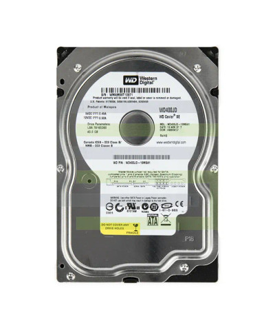 Western Digital 40GB 7200RPM SATA 3.0 Gbps 3.5 8MB Cache Caviar Hard Drive compatible with desktop computers