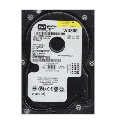 WD800BB-00JHC0 - Western Digital 80GB 7200RPM EIDE 2MB 3.5" HDD