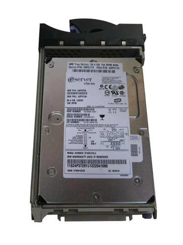IBM 36GB 15000RPM Ultra 320 SCSI 3.5 Hard Drive, 8MB Cache, Hot Swap - Compatible with ProLiant DL360p Gen8 Servers