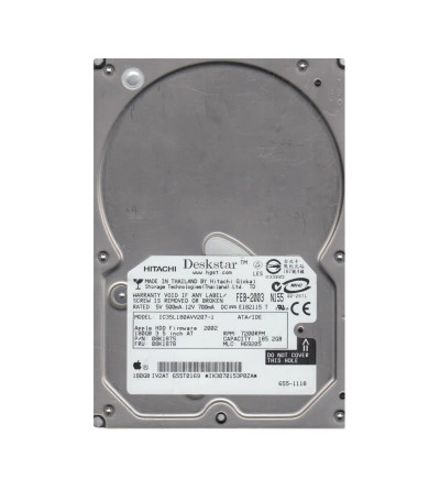 Hitachi 180GB 7200RPM ATA-100 3.5 Hard Drive for ProLiant DL360p Gen8 Servers