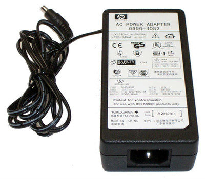 HP 30W Power Adapter 0950-4082 for PhotoSmart/OfficeJet Printer - Compatible with 100-240V, 1A, 50-60Hz - Printer
