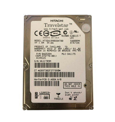 Hitachi Travelstar 5K100 80GB 5400RPM IDE ATA-6 2.5 Hard Drive - Compatible with ATA/100, 8MB Cache