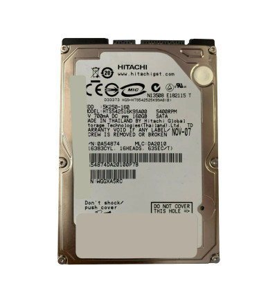 Hitachi Travelstar 5K250 160GB SATA Hard Drive for Laptops