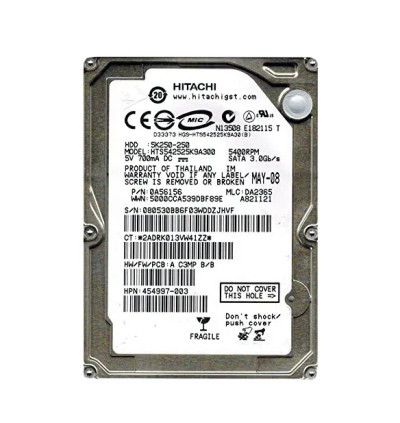 0A56156 - Hitachi 250GB 5400RPM SATA 8MB 2.5" HDD