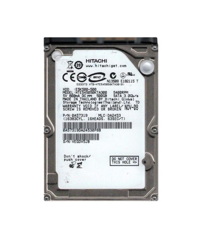HGST Travelstar E5K500 500GB SATA 2.5 HDD for ProLiant DL360p Gen8 Servers