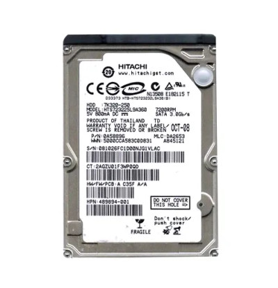 0A58896 - Hitachi 250GB 7200RPM SATA 3Gb/s 2.5" HDD