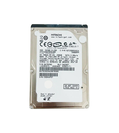 HGST Travelstar 5K500.B 250GB SATA Hard Drive 2.5 - Compatible with SATA 3Gb/s, 5400RPM, 8MB Cache - Ideal for laptops