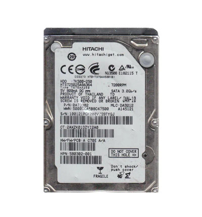 Hitachi Travelstar 7K500 250GB 7200RPM SATA Hard Drive for laptops