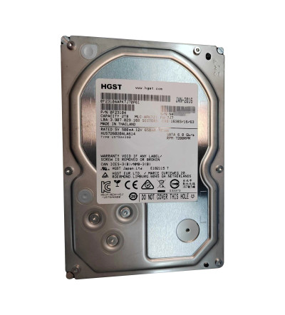 0F23104 - HGST 2TB 7200RPM SATA 6Gb/s 3.5" HDD