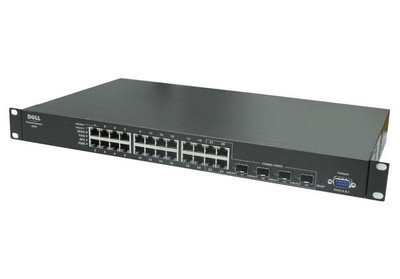 0FC762 - Dell PowerConnect 5324 24 x Ports 10/100/1000Base-T + 4 x Shared SFP Ports Gigabit Ethernet Network Switch